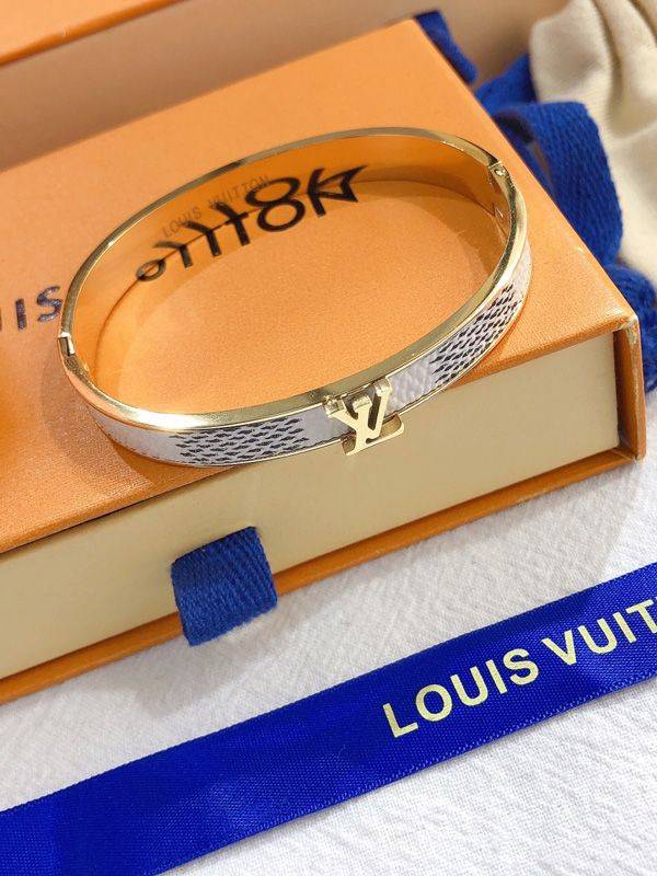 Louis Vuitton, Accessories, Elegant Silver Louis Vuitton Bracelet Lv  Nanogram Cuff