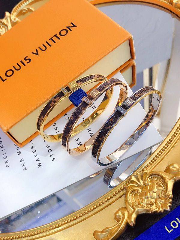 Louis Vuitton Brown Logo Bracelet