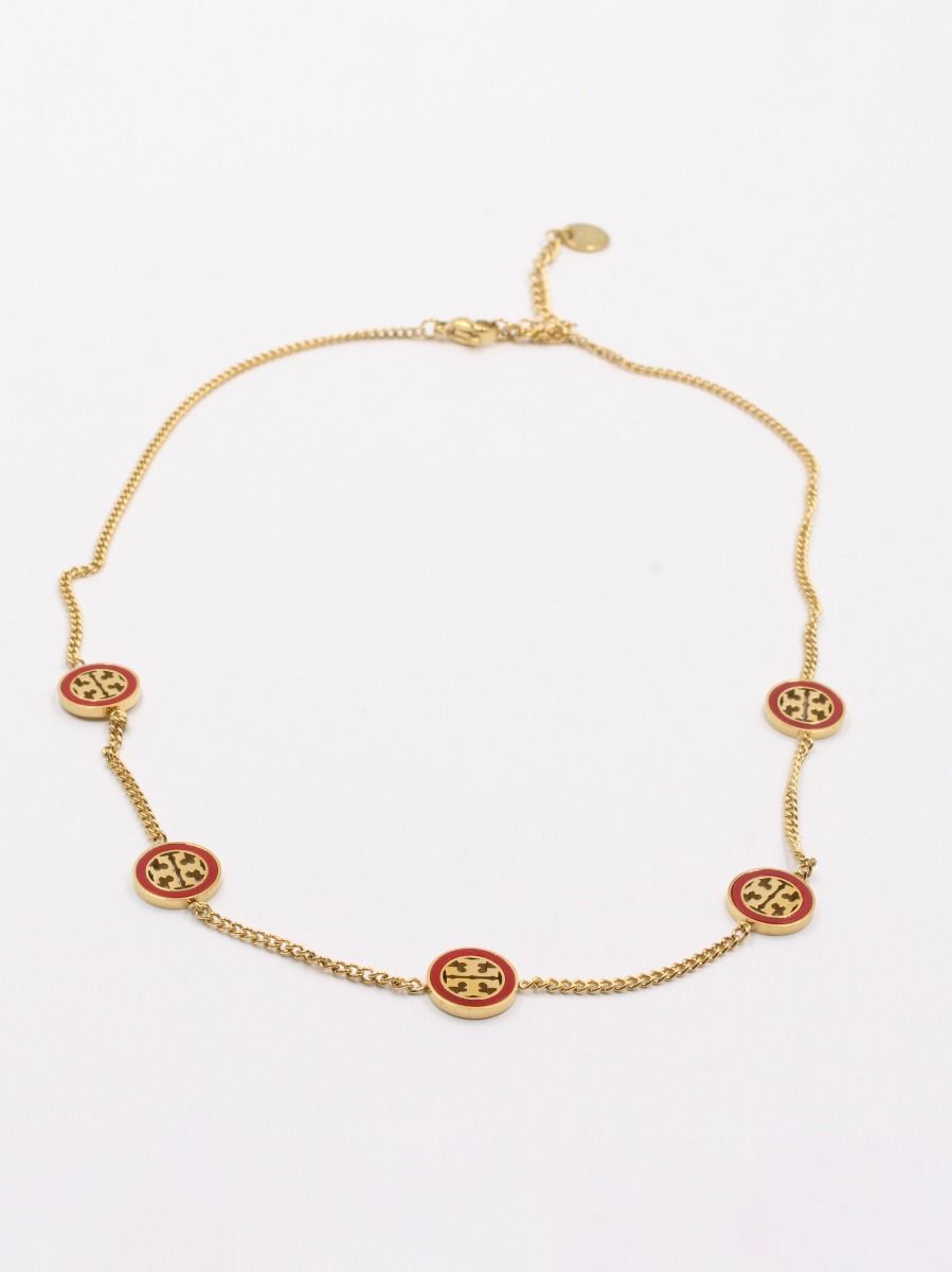 Tory Burch scalloped chain necklace - tory burch
