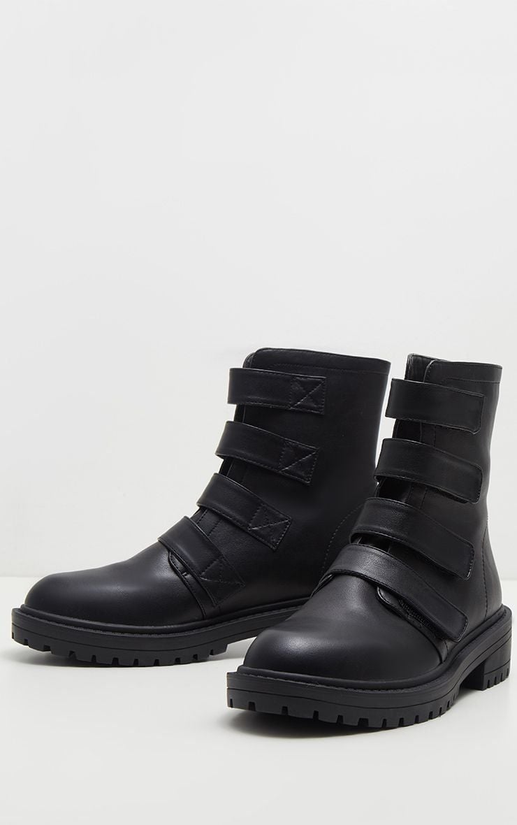 Velcro Boot Shoes with Straps Shneen Shoes