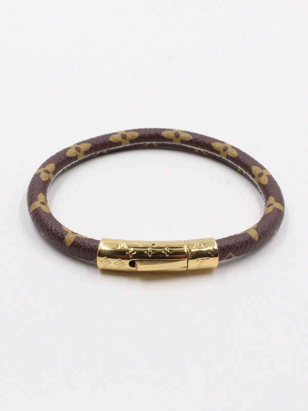 Daily confidential cloth bracelet Louis Vuitton Brown in Cloth