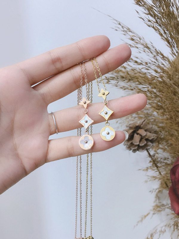 Louis vuitton sales layered necklace