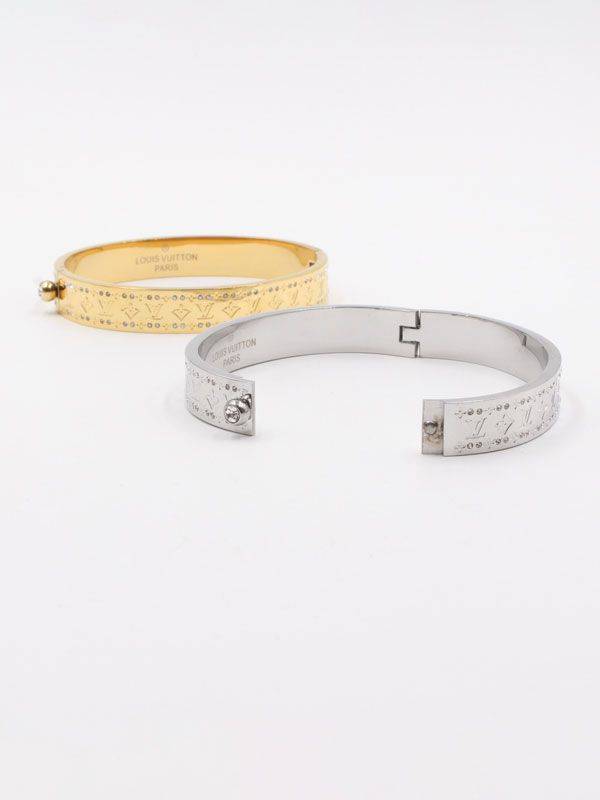 Louis Vuitton White Gold Bangle Bracelet