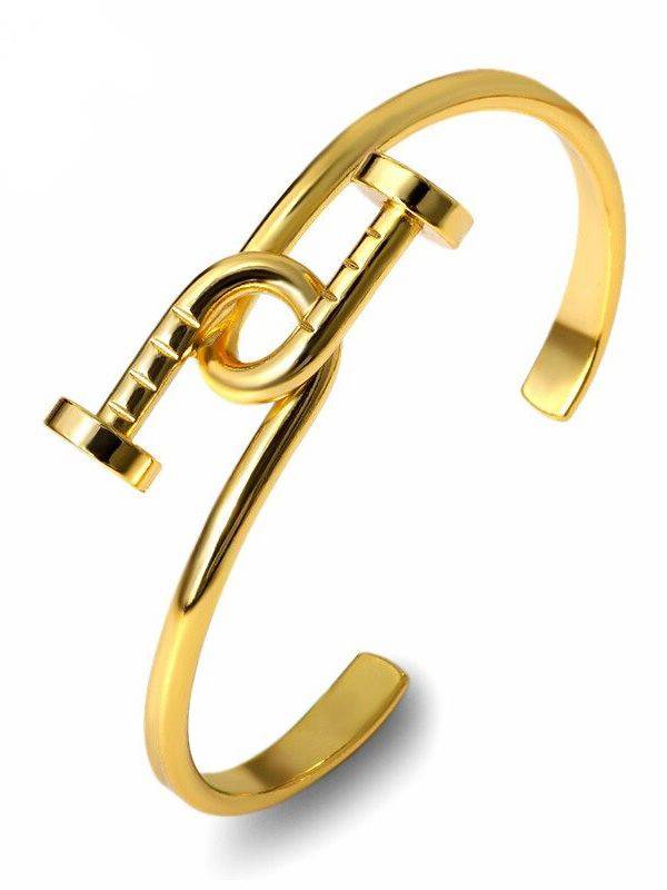 Cartier Metal Curved Nail Bracelet