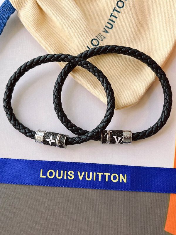 Keep It Double Leather Bracelet Monogram Canvas  Fashion Jewelry  LOUIS  VUITTON
