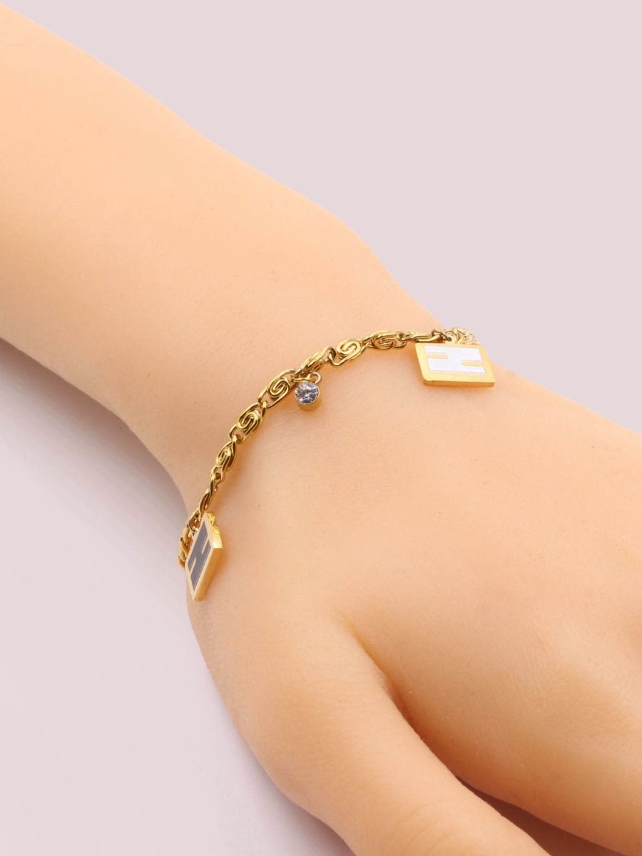Soft golden Fendi bracelet