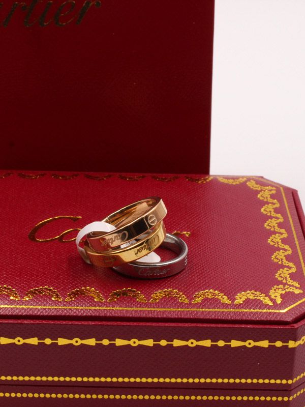 Cartier rings set of 3 rings
