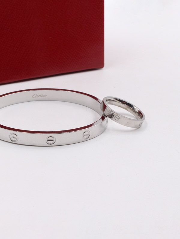 Cartier bracelets with Cartier logo ring