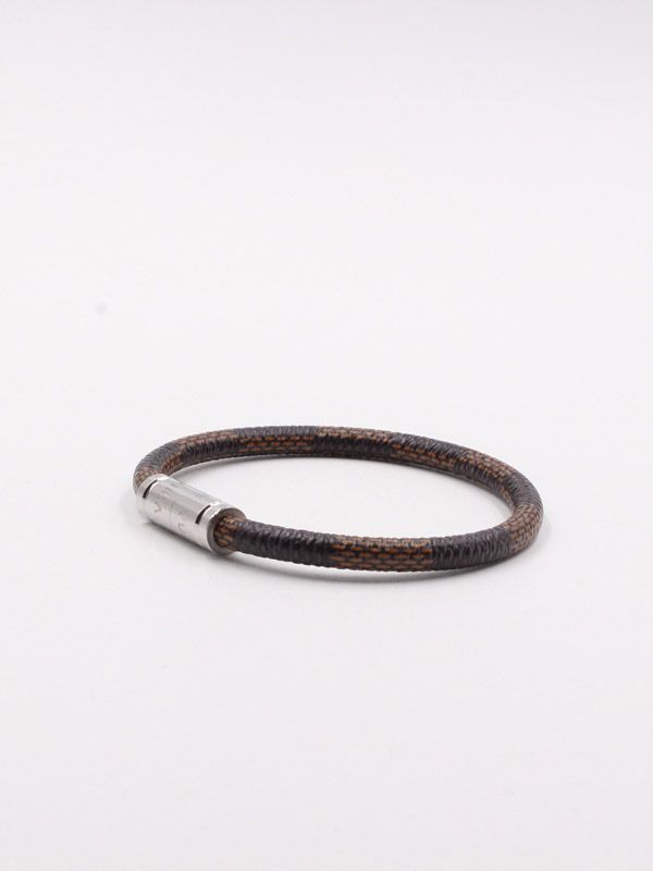 Leather bracelet Louis Vuitton Brown in Leather - 31618878