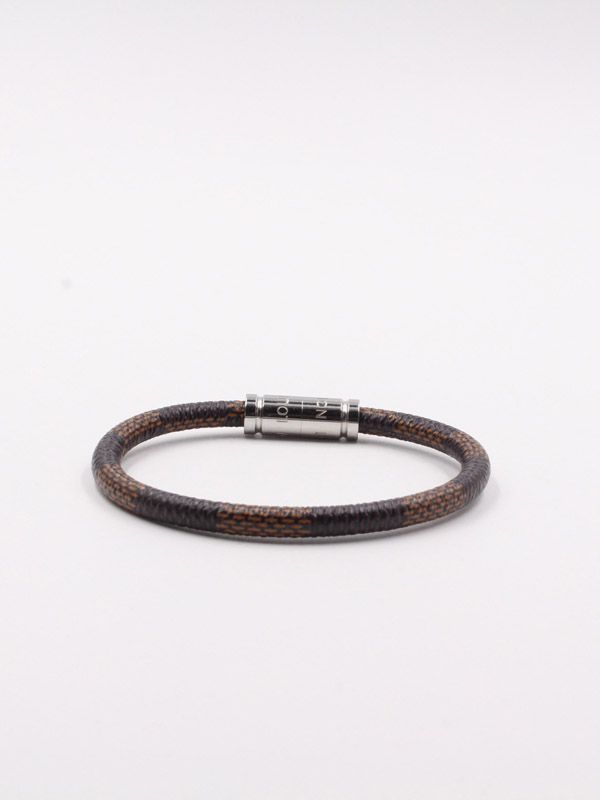Leather bracelet Louis Vuitton Brown in Leather - 26062456