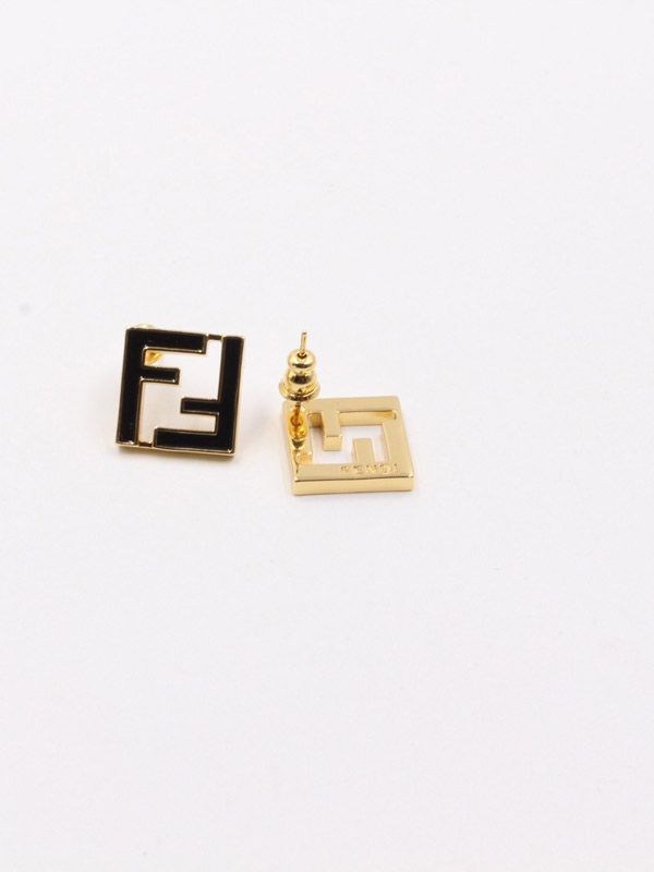 Fendi ff deals logo earrings