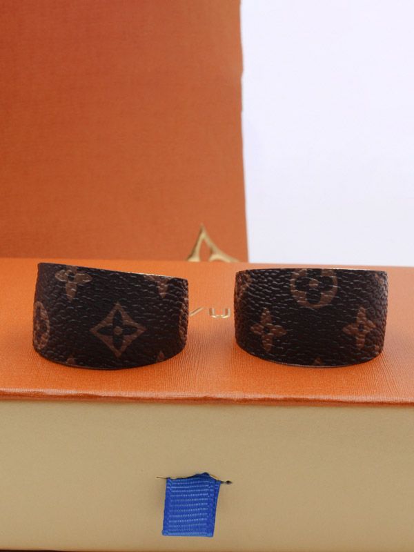 Louis Vuitton Curve Brown Big Size Earring