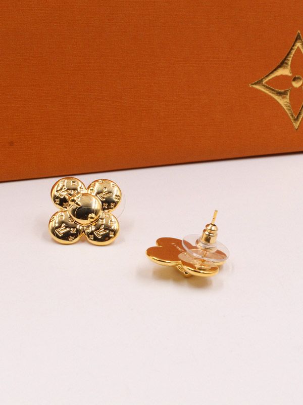 Lv flower full earrings sale