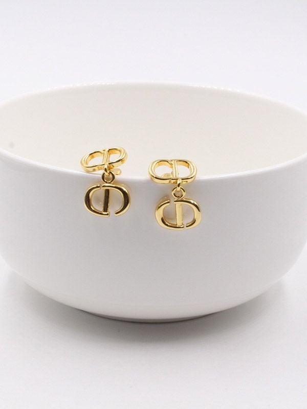 Dior cd earrings on sale