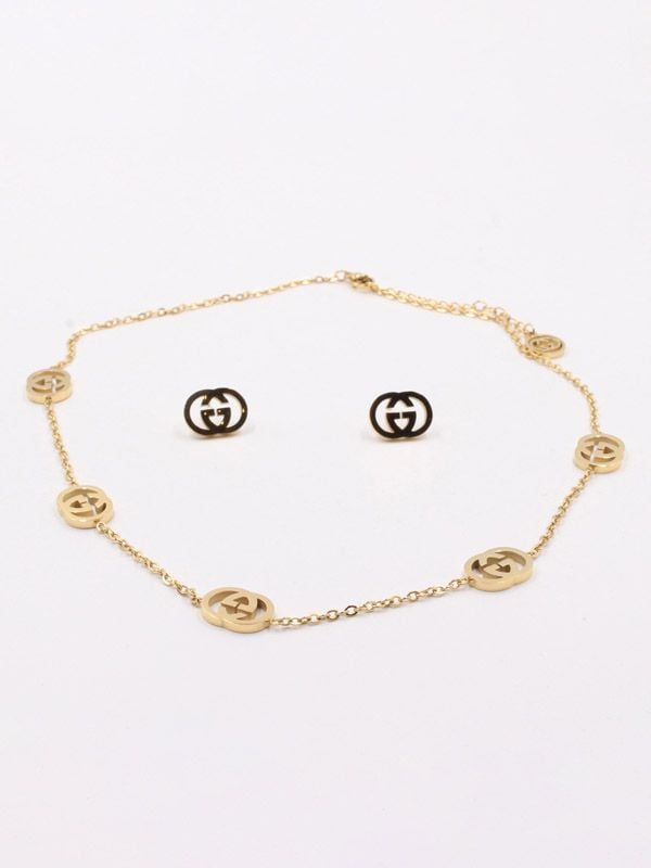 Gg Cc Designer Necklace Set Fashion Jewelry Wholesale Earrings  China  Fashion Jewelry and Ring price  MadeinChinacom