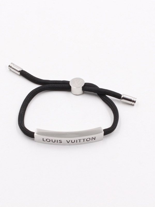 Louis Vuitton, Jewelry, Louis Vuitton Lv Space Bracelet Metal And Nylon  Blue