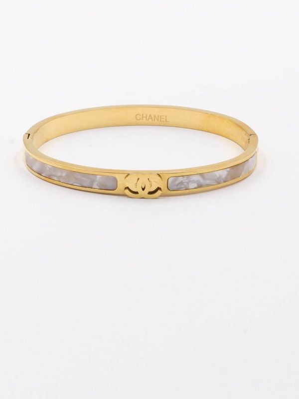 Chanel clearance gold bangle