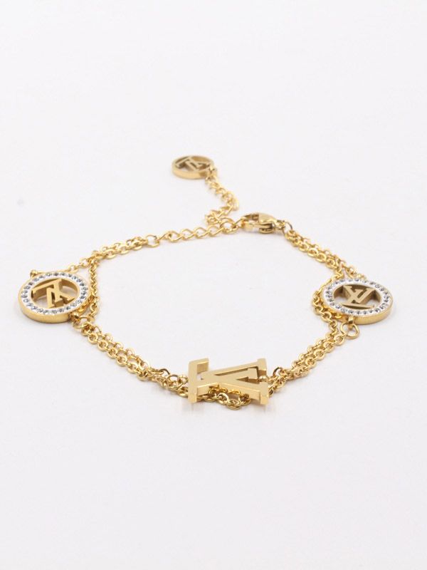 Louis Vuitton gold zircon Lugo bracelet