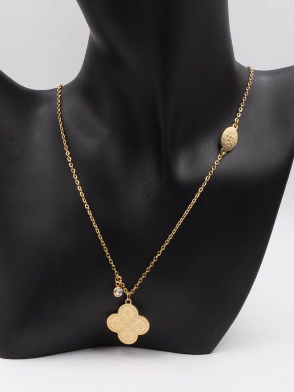 Louis Vuitton Flower Full Necklace - Gold-Tone Metal Chain
