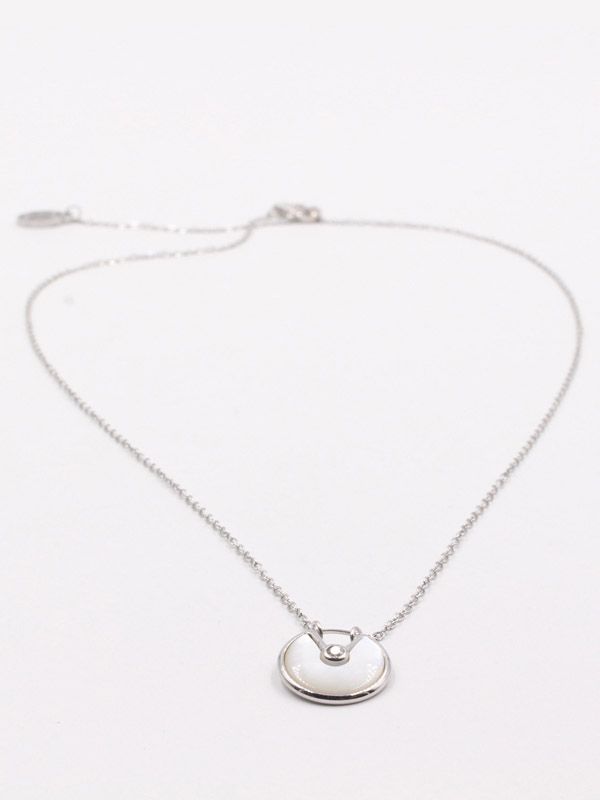 Cartier Circle Logo Shell Colorful Necklace