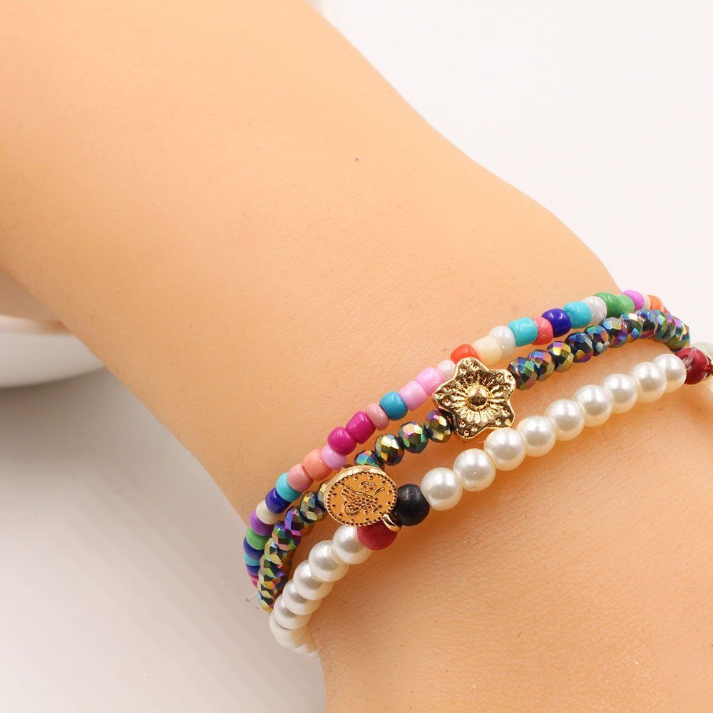 Colored beads bracelets