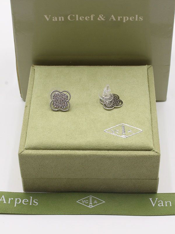 Van cleef silver earrings discount