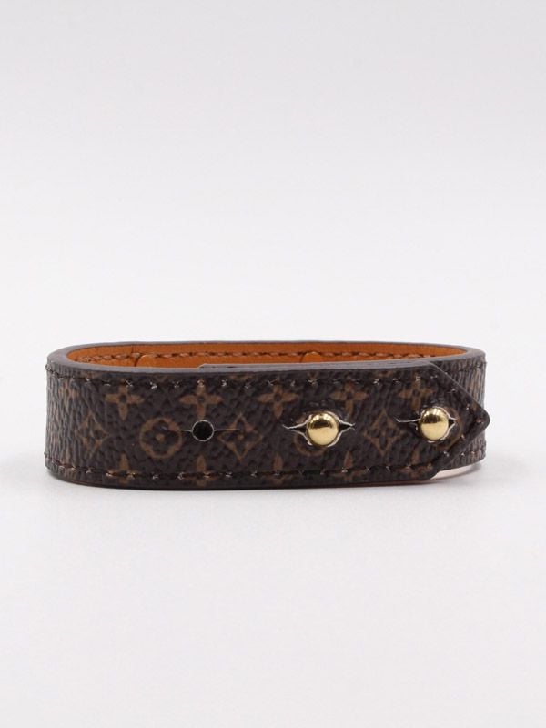 Leather bracelet Louis Vuitton Camel in Leather - 17576930