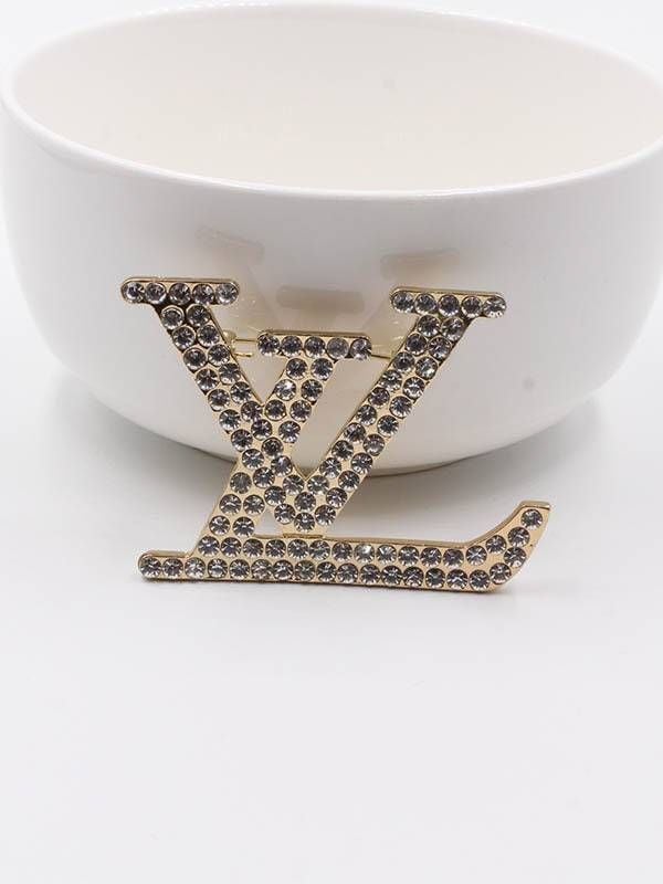 Crystal pin & brooche Louis Vuitton Ecru in Crystal - 19807325