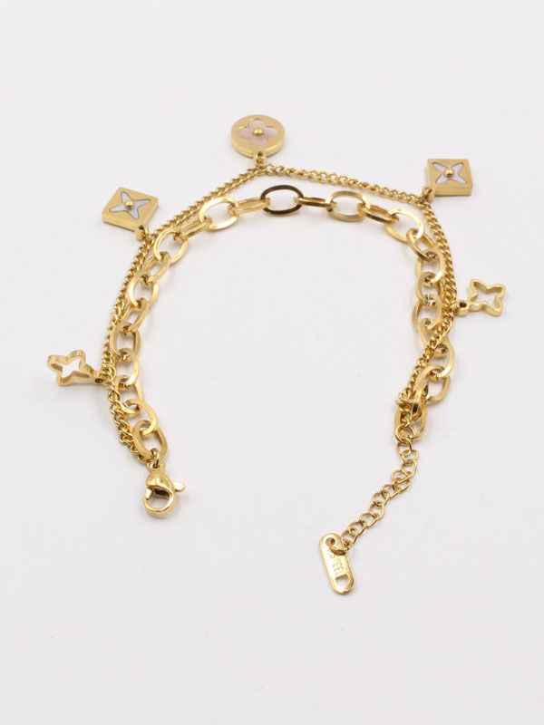LV double chain bracelet
