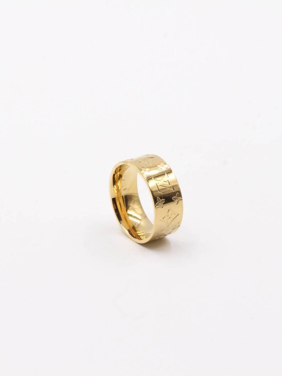 Louis Vuitton gold wide ring