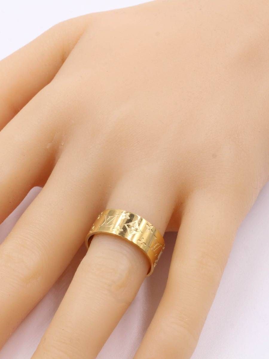 Louis Vuitton gold wide ring