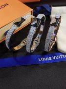 Louis Vuitton Crystal Black Logo Bracelet-2