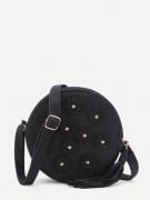Round bag with elegant purses-6