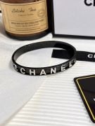 Chanel black edition logo bracelet-2