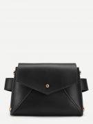 Leather bag for black waist-3
