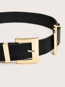 Metallic gold buckle belt-3