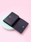 Black coin purse with zipper-2