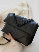 Black quilted square bag-1