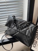 Black quilted square bag-2