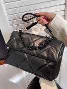 Black quilted square bag-6