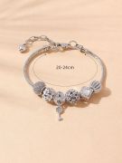 Pandora silver crystal bracelet-1