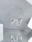 Pandora bracelet, silver, butterfly, crystal-2
