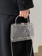 حقيبة شكل صندوق ميني شفاف -4