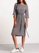 Medium gray dress with medium sleeves-4