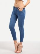 Tight blue elastic jeans-1