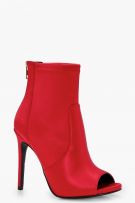 حذاء هاف بوت احمر-2