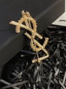 Brooch by Yves Saint Laurent gold-1