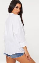 White summer blouse is nice linen-5
