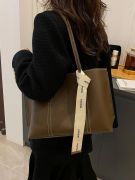 Beige hand bag and shoulder bag-11
