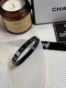Chanel black edition logo bracelet-3
